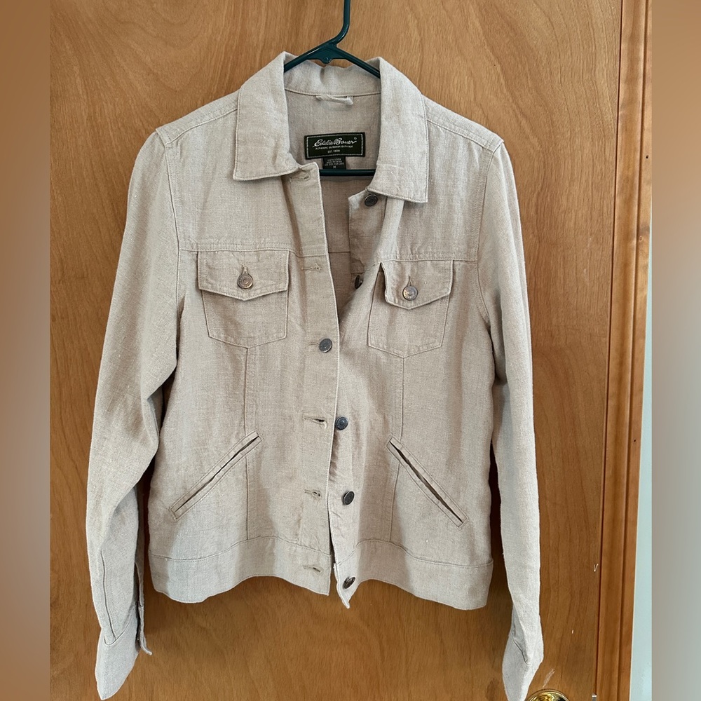 Eddie Bauer linen jacket. Size M.